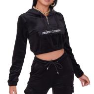 Veste à capuche Noir Femme Project X Paris Hoodie pas cher