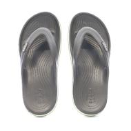 Tongs Crocs Grises/Vertes Femme Bayaband Flip vue 3