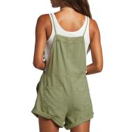 Combishort Kaki Femme Billabong Wild Pursuit Overall vue 2