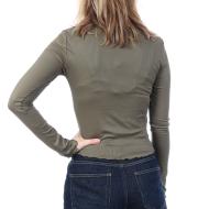 T-shirt Kaki Femme Vero Moda Sofia vue 2