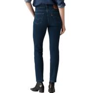 Jean 724 Bleu Femme Levi's High Rise Straight Dark In vue 2