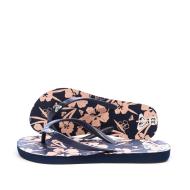 Tong Marine à fleurs Fille Roxy The Sea Vanille pas cher