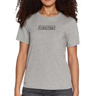 T-shirt Gris Femme Calvin Klein Jeans Crew pas cher