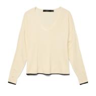 Pull Blanc Femme Vero Moda Breeze vue 2