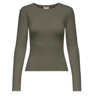 T-Shirt Manches Longues Kaki Femme JDY Vaya