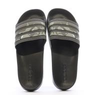 Claquettes Noires/Kaki Homme Adidas Adilette Shower vue 3