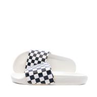 Claquettes blanches/noires enfant Vans WM Slide-On pas cher