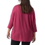 Pull Fushia Femme Vero Moda Curve Brianna 3/4 vue 2