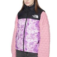 Doudoune Sans Manches Violet/Blanc Femme The North Face 96 Retro pas cher