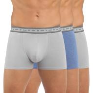 Lot x3 Boxers Gris/Bleu Homme Dim
