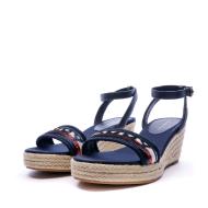 Sandales compensées bleu femmes Tommy Hilfiger vue 6