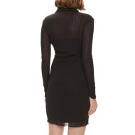 Robe Noire Femme Calvin Klein Jeans Layered Sheer vue 2