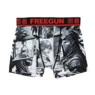 Boxer Noir/Rouge à Imprimés Garçon Freegun Vib vue 2