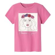 T-shirt Rose Clair Fille Name it Beate