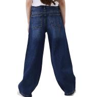 Jean Regular Bleu Foncé Fille Name it Wide 5529 vue 2