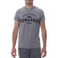 Tee Shirt Gris Homme Hungaria Legend V Neck pas cher