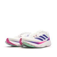Chaussures de running Blanches/Violettes Fille Adidas Adizero Sl vue 6