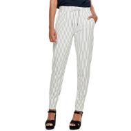 Pantalon Blanc à rayures Femme Only Poptrash pas cher