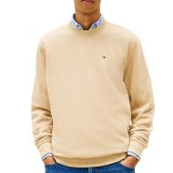 Sweat Beige foncé Homme Tommy Hilfiger Reg Flag Crews pas cher