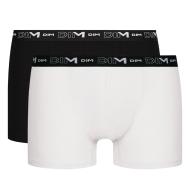 Lot de 3 Boxers Blanc/Noir Homme Dim D6596 pas cher