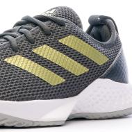 Chaussures De Running Gris Femme Adidas Court Control vue 7