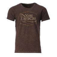 T-shirt Marron Homme Von Dutch Regular pas cher