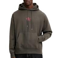 Sweat Gris Homme Calvin Klein Jeans Premiums pas cher