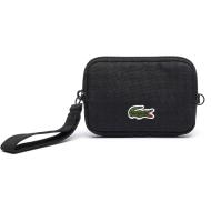 Portefeuilles Noir Homme Lacoste Zip Wallet pas cher