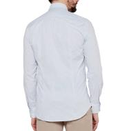 Chemise Blanche/Bleu Homme Tommy Hilfiger Strch Poplin vue 2