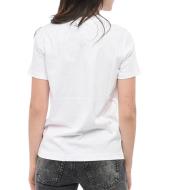 T-Shirt Blanc Femme Diesel T-reg 53-d Maglietta vue 2
