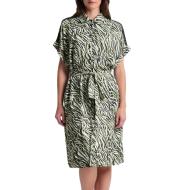 Robe Verte Imprimé léopard Femme Freeman Porter Raffia Tigerly pas cher