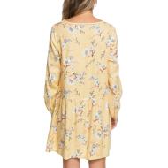 Robe Jaune à fleurs Femme Roxy Indigo Night vue 2