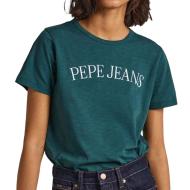 T-shirt Bleu Femme Pepe jeans Vio pas cher