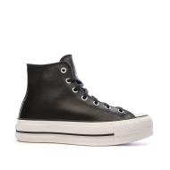Baskets Noires Converse Femme Chuck Taylor All Star Lift vue 2