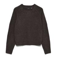 Pull Marron Foncé Femme Vero Moda Maquarius Raglan pas cher
