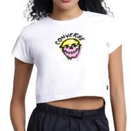 T-shirt Blanc Femme Converse Spray pas cher