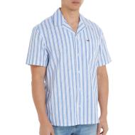 Chemisette Bleu/Blanche Homme Tommy Hilfiger Stripe Linen