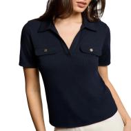 Polo Marine Femme Morgan DROSSO pas cher
