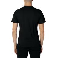T-shirt Noir Homme Sergio Tacchini Double Logo Fluo vue 2