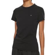T-shirt Noir Femme Calvin Klein Jeans Graphic