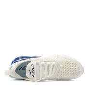 Baskets Blanches/Bleu Homme Nike Air Max 270 vue 4