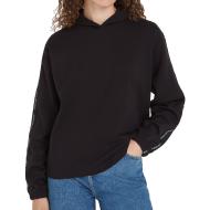 Sweat Noir Femme Calvin Klein Embro Elastic