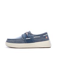 Zapatos náuticos azules para mujer TBS de lona de algodón color arcilla barato