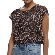 Top Imprimé Noir à Motifs Femme Only Vic