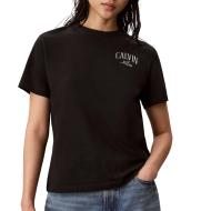T-Shirt Noir Femme Calvin Klein Jeans Classics pas cher