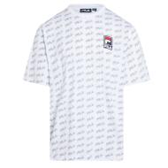 T-shirt Blanc Homme Fila Flat Print