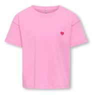T-shirt Mauve Fille Kids ONLY Maiken pas cher