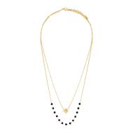 Collier Doré/Noir Femme Clio Blue CO4086S pas cher