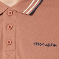 Polo Rose Homme Teddy Smith Pasian vue 3