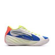 Chaussures de Basketball Blanches/Bleu Homme Puma All-pro Nitro vue 2